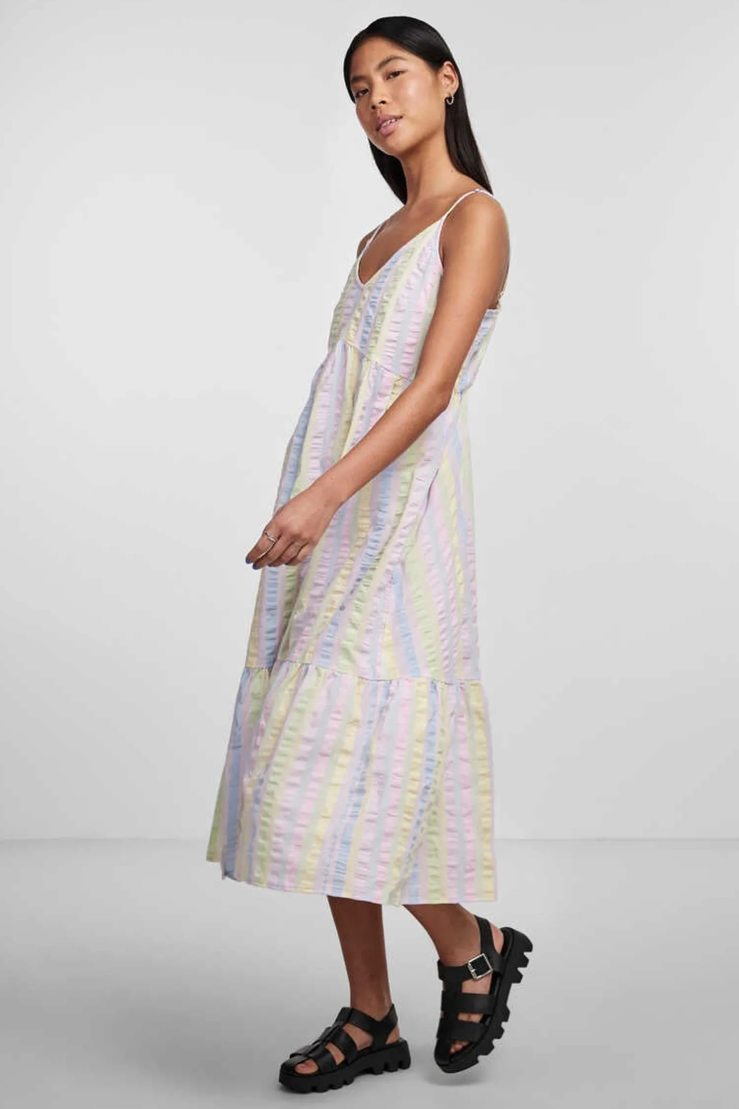 Pieces Vestidos E Macacoes-Vestido Midi De Mulher