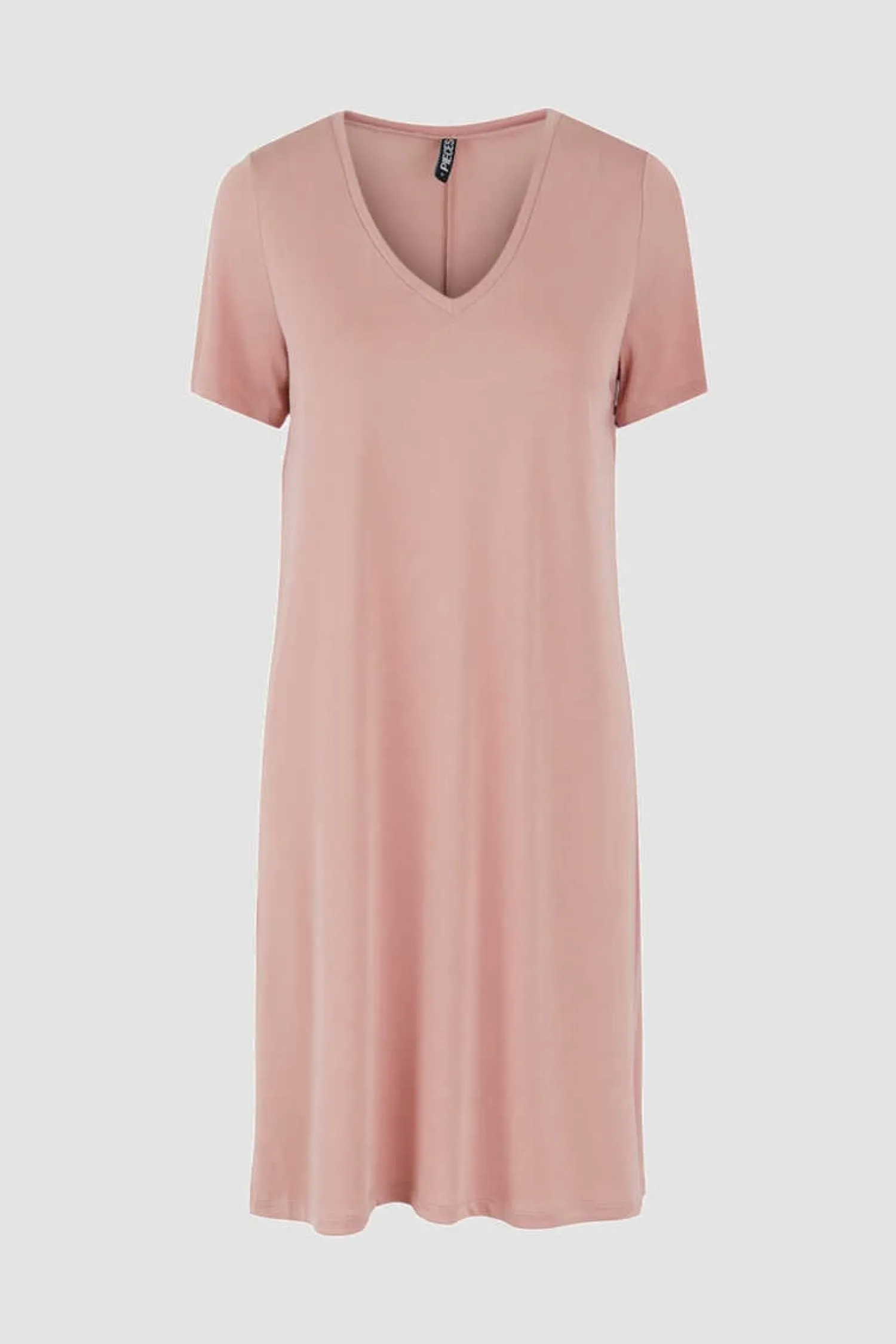 Pieces Vestidos E Macacoes-Vestido Midi De Tencel