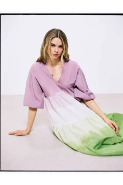 High Spirits Vestidos E Macacoes-Vestido Midi Dip Dye