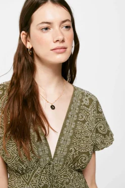 Springfield Vestidos E Macacoes-Vestido Midi Estampado