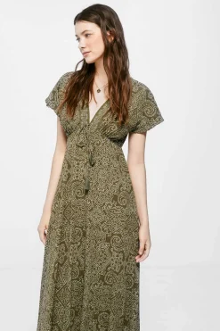 Springfield Vestidos E Macacoes-Vestido Midi Estampado