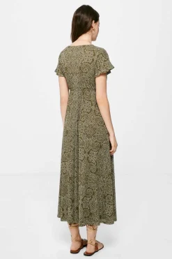 Springfield Vestidos E Macacoes-Vestido Midi Estampado