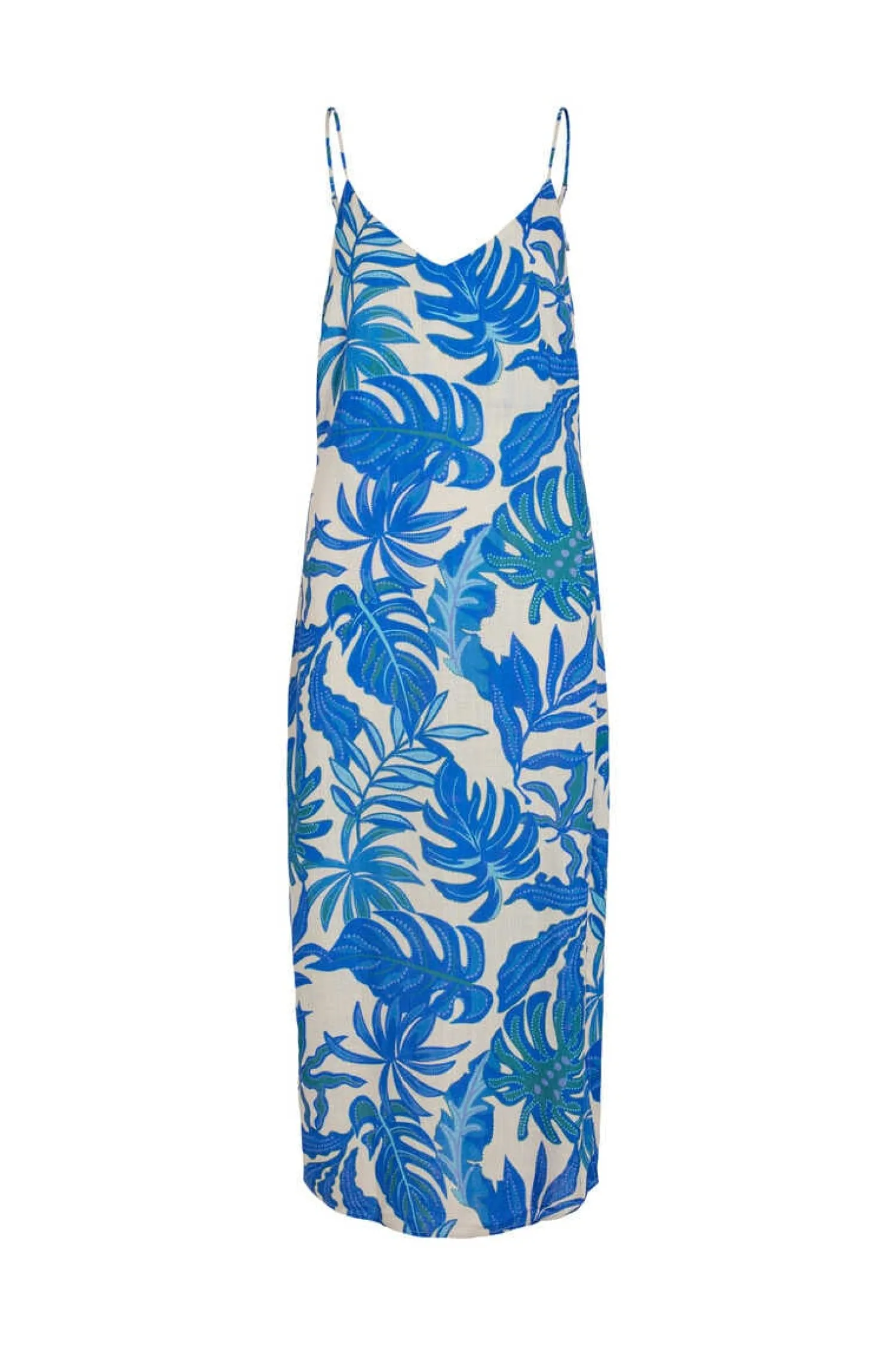 Vila Vestidos E Macacoes-Vestido Midi Linho