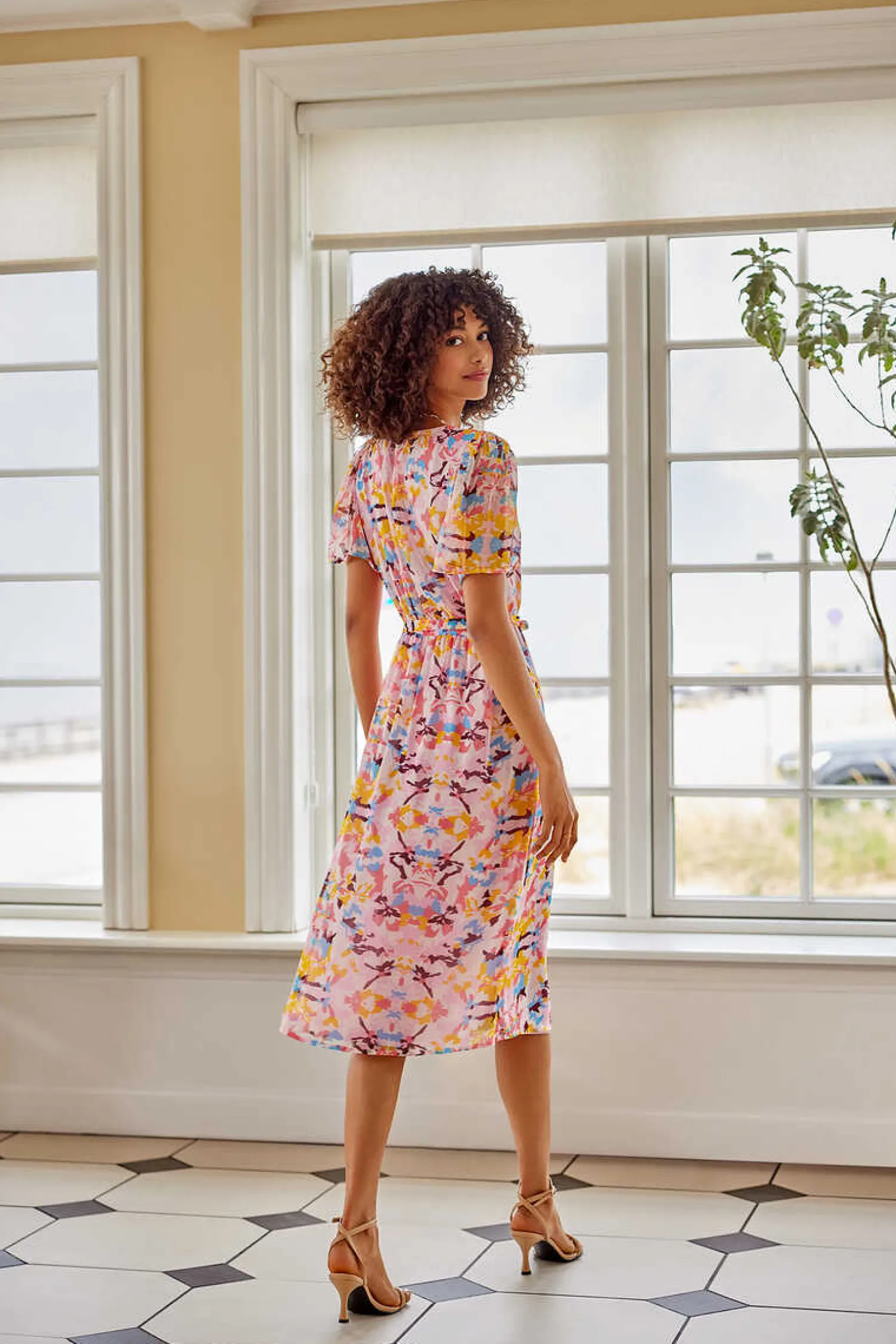 JDY Vestidos E Macacoes-Vestido Midi Manga Curta