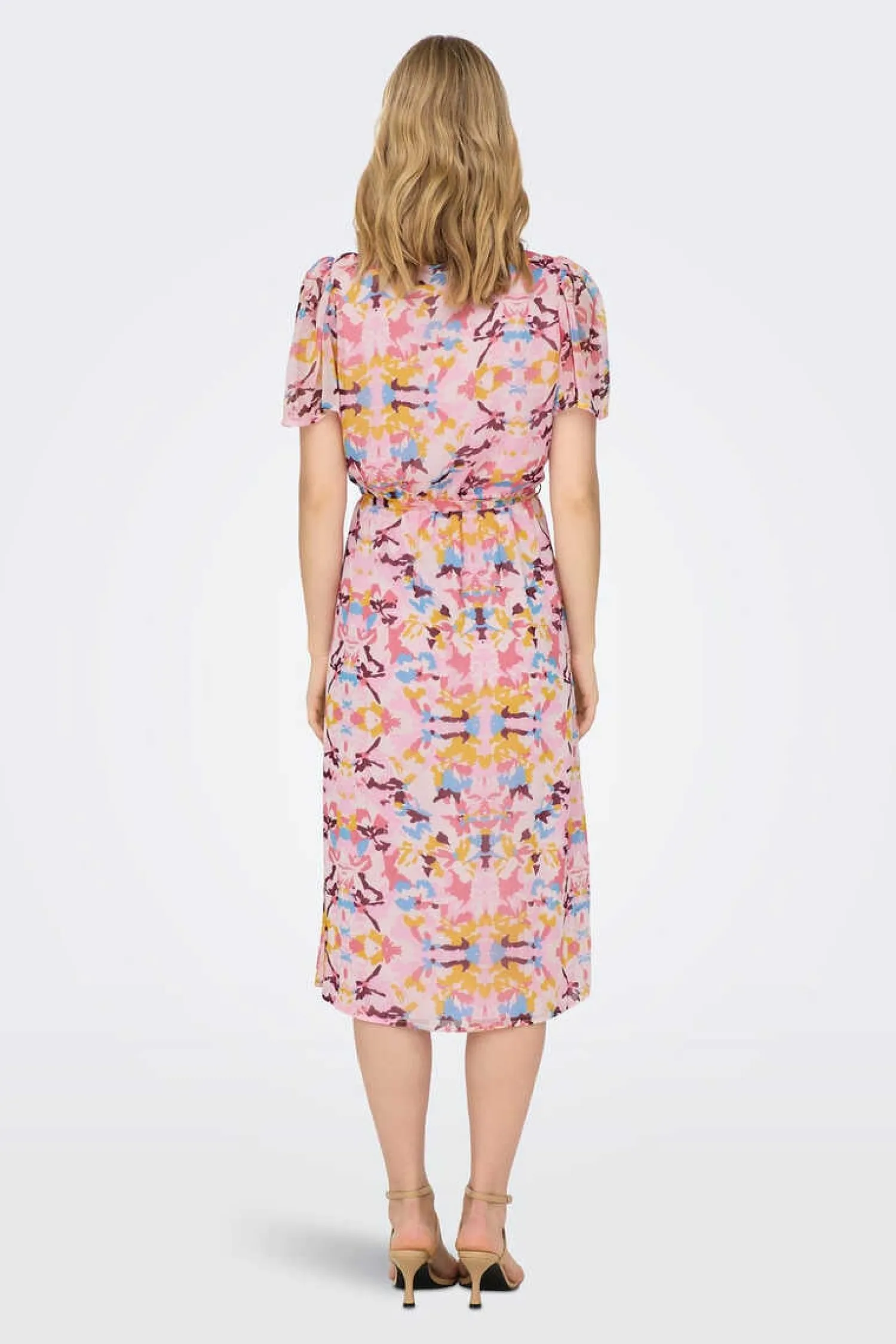 JDY Vestidos E Macacoes-Vestido Midi Manga Curta