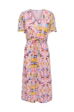 JDY Vestidos E Macacoes-Vestido Midi Manga Curta