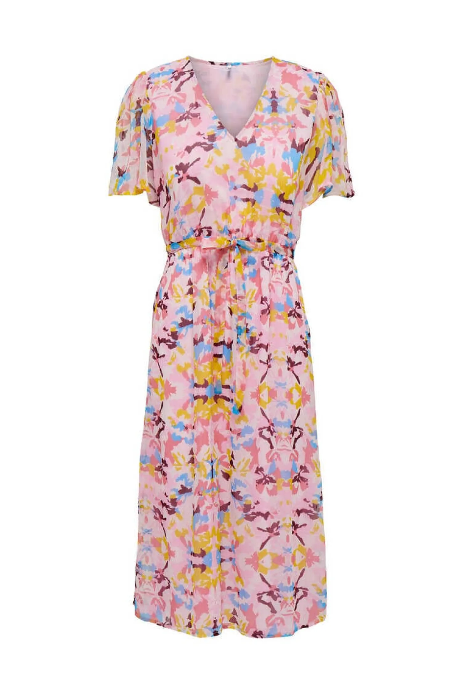 JDY Vestidos E Macacoes-Vestido Midi Manga Curta