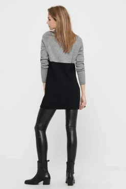 Only Sueteres E Cardigans-Vestido Solto Manga Ragla