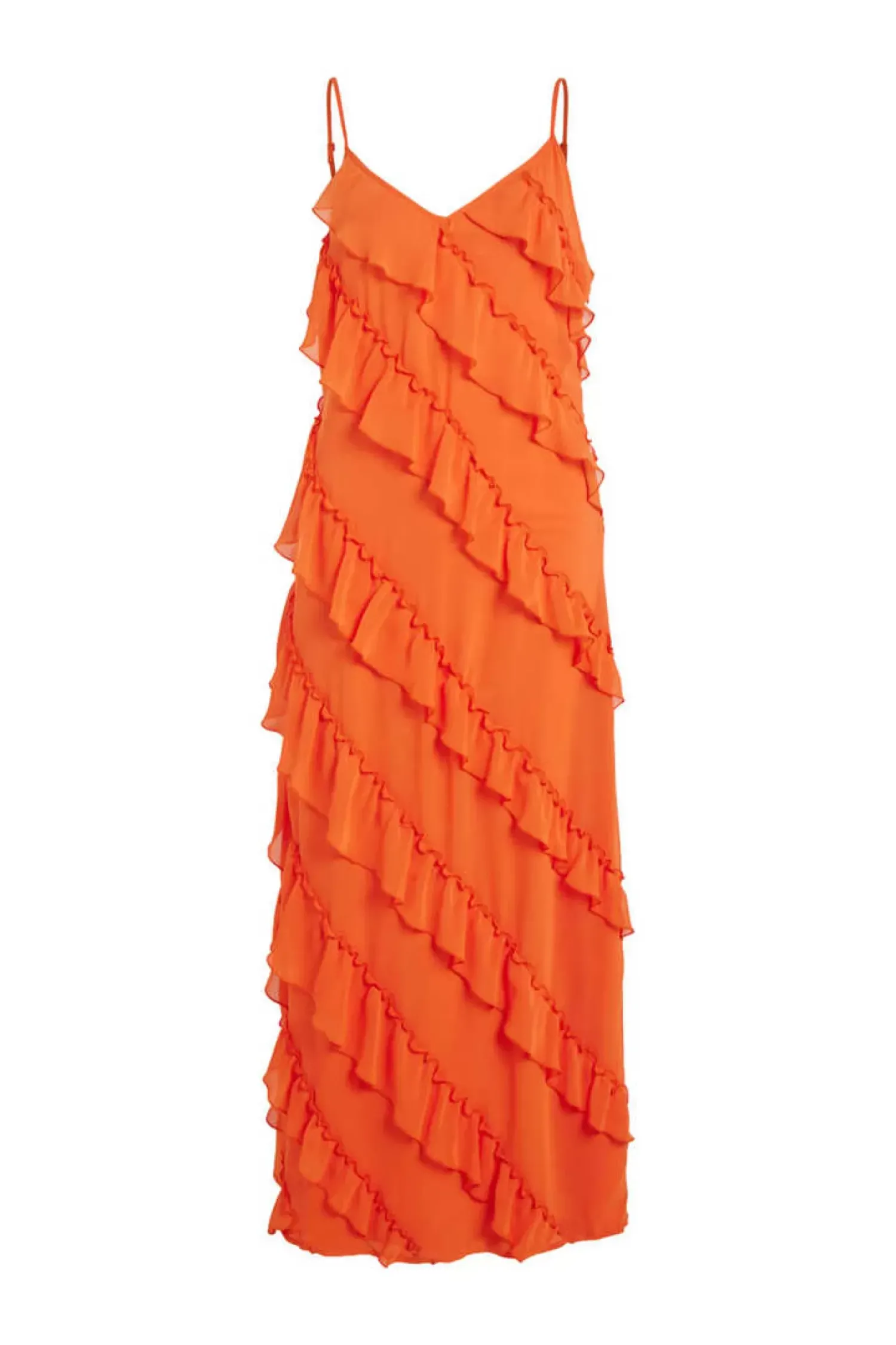 Vila Vestidos E Macacoes-Vestidos Compridos Folhos