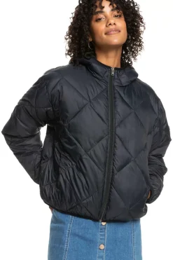 Roxy Sobretudos E Parkas-Wind Swept - Casaco Acolchoado Leve Comprimivel Para Mulher